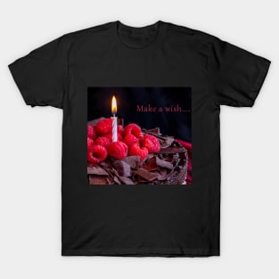 Make a wish.. candle and cake T-Shirt